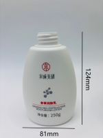 Bouteille à pompe en plastique HDPE de 250 ml personnalisable en gros, opaque et étanche