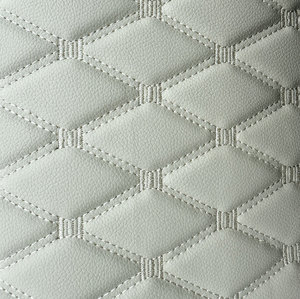 Tissu d'ameublement en <span class=keywords><strong>cuir</strong></span> PVC personnalisable imperméable et résistant à la déchirure pour automobile, design matelassé pour meubles - Product Image 1