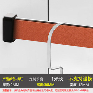GQK GL1005 Support mural amovible en alliage d'aluminium pour tringle de penderie, design moderne et minimaliste de luxe - Product Image 6