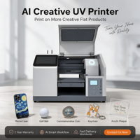 Printer UV Pintar Reeleyin A5 untuk Casing Ponsel, Bola Golf, Gantungan Kunci, Usaha Kecil