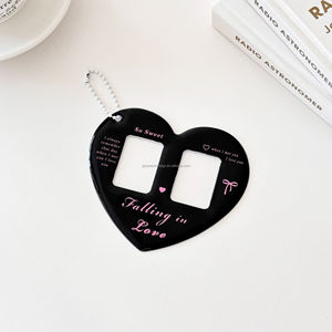 GOSS Offre Spéciale et personnalisé Make Your Own Design Kpop Photocard Holder Custom Heart Shape PVC Mini ID Photocard Holder - Product Image 4