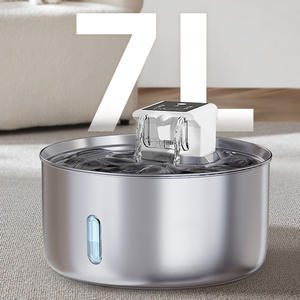 Smart Pet Water <b>Fountain</b> 7L Stainless Steel Round Automatic For Cats And Dogs - Product Image 5