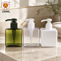 Botol Plastik PET 250ml Custom dengan Pompa Lotion untuk Sabun Cair, Perawatan Kulit, dan Perawatan Pribadi
