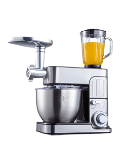 Robot de cuisine électrique pour usage domestique, <span class=keywords><strong>7L</strong></span>, acier inoxydable, 1300W, mélangeur alimentaire avec crochet pétrisseur et coupe-légumes, moteur en cuivre pur - Product Image 4