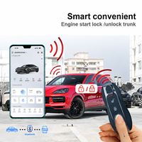 Système de démarrage à distance CARQSENG, démarrage par bouton-poussoir, entrée sans clé, DC12V CANBUS Plug&Play, contrôle par application, alarme de voiture pour Porsche Macan Cayenne