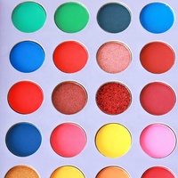 Palette de fards à paupières holographiques scintillants pour peaux foncées, multicolores, en gros, marque privée, végétalienne, emballage en forme de livre