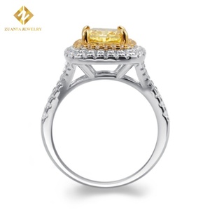 ขายดี925แฟชั่นแหวนหมั้นเงินสเตอร์ลิงสำหรับผู้หญิงเครื่องประดับเพชรเต็มรูปแบบแหวนพลอยงานแต่งงานสุดหรู - Product Image 3