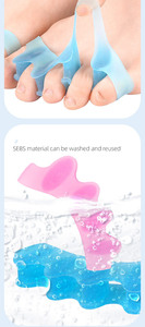 <span class=keywords><strong>Prix</strong></span> bas séparateur fonction oignon soulagement de la douleur soins des pieds SEBS <span class=keywords><strong>Gel</strong></span> Silicone orteil forme originale entretoises lisseur - Product Image 4