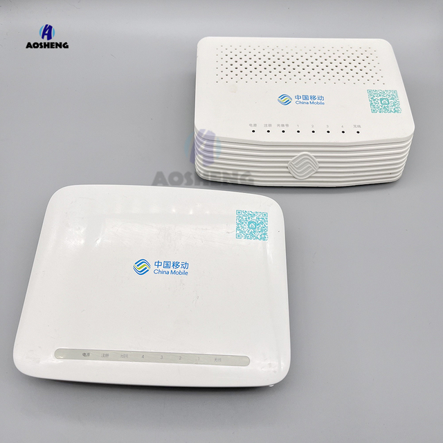 Used GS3101 H2-2 XPON GPON EPON ONU 1GE+3FE Ports English Version Bridge Mode PPPOE Router 4 SSIDS DHCP Static for FTTH WiFi