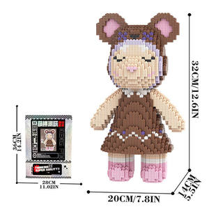 Mpin M6607 3150 Piezas Mini Bloques de Construcción de Partículas Pequeñas, Modelo de Osito de Caramelo, Juguete de Tamaño Mediano, Ladrillos Educativos DIY, Regalo para Niños - Product Image 1