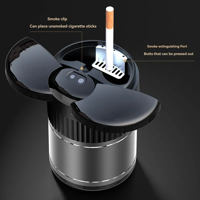 car smart sensor hot car ashtray electronic self-extinguishing ashtray to with air purifier for car accessaries OEM service