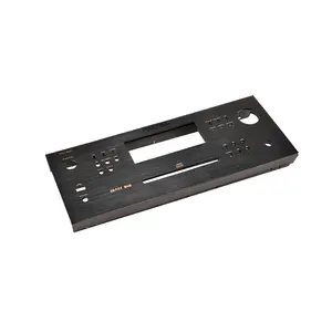 Brushed Aluminum Control Face Panel for Electron Natural/Black Anodized Laser Cut Audio/Studio
