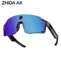 Lunettes Intelligentes M14 AI avec Caméra Sportive 8MP, Enregistrement Vidéo, Audio Casque Ouvert, Commande Vocale IA, Lunettes de Cyclisme, Appel BT, 4 Go