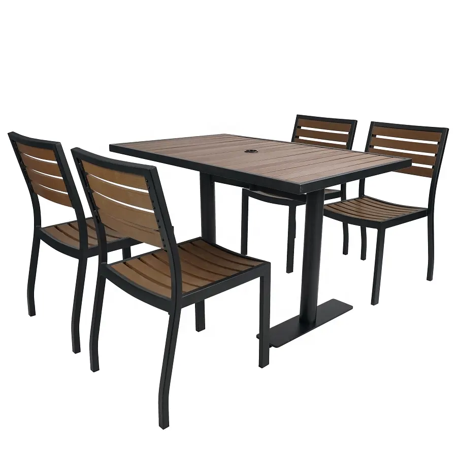 Outdoor Table And Chair Set TIANJIN-Cheap Factory Price Garden Furniture Swing Outdoor Dining Table And Chair Set For Sales