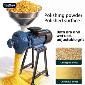 Molino Eléctrico Industrial <span class=keywords><strong>de</strong></span> 3500W para Granos, <span class=keywords><strong>Harina</strong></span>, Trigo, Arroz y Frijoles con Tolva <span class=keywords><strong>de</strong></span> Acero Inoxidable 220V - Product Image 2