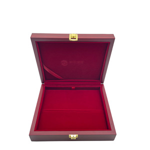 Caja de madera para almacenamiento de barras de oro, rectangular, con cerradura, hecha a medida, de madera maciza, con forro de terciopelo, YH0079 - Product Image 3