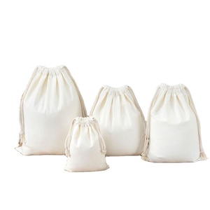 Recycle Cotton Canvas <b>Fabric</b> Muslin Drawstring Dust <b>Bag</b> Packaging Jewelry Pouch Organic Cotton <b>Bags</b> Manufacturers - Product Image 1