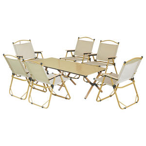 Baba Farm Outdoor <b>Folding</b> <b>Chair</b> Set Rectangular Table Lightweight Camping Furniture for Picnic <b>Beach</b> Fishing Leisure - Product Image 1