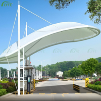 Structure de membrane tendue Lyfe Modern Outdoor Plaza Decor, auvent personnalisé, abri imperméable
