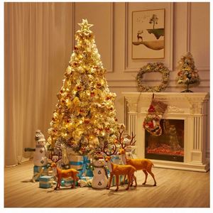 Iluminación Dorada para Árbol de Navidad, Decoración de Lujo para Árbol de Navidad, Decoración Plateada para Árbol de Navidad - Product Image 1