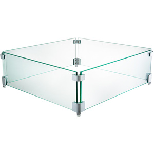 Glass Wind <strong>Guards</strong> for Gas <strong>Fire</strong> Pits - Product Image 5