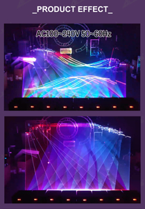 Projecteur laser <span class=keywords><strong>RGB</strong></span> professionnel 10W avec animation de motifs, contrôle DMX512, idéal pour les mariages, les bars et la location de matériel de fête - Product Image 5