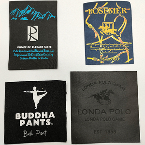 Tùy Chỉnh Quần Áo Phụ Kiện Nhà Máy Tùy Chỉnh Vải In Satin Nhãn Mật Độ Cao Dệt Polyester Hình Chữ Nhật Mô Hình Cắt Laser - Product Image 4