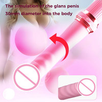 Vibromasseur silencieux rétractable 2-en-1 pour femme, avec fonctions de succion clitoridienne et de pénétration, bâton de masturbation portable, stimulateur du point G, jouet sexuel pour femme