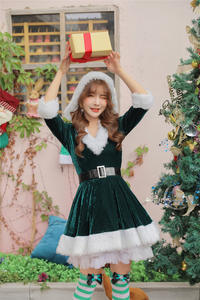 Penjualan Laris Desain Baru Cosplay Pakaian Natal Seksi Permukaan Halus Gadis Remaja Sangat Lembut Kostum Cosplay Seksi Natal - Product Image 3