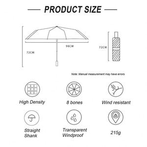 Factory Wholesale Colorful Advertising Gift Umbrella Custom Portable PVC Transparent Umbrella With Logo - Product Image 3