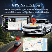 Autoradio 7 pouces compatible CarPlay et Android Auto pour VW Volkswagen avec navigation GPS, égaliseur DSP et écran tactile