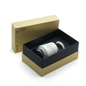 Caixa de embalagem de xícara de chá de cerâmica luxuosa caneca de presente personalizada caixa de presente de xícara de café