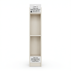 Columna de Baño Talia Line, 1 Puerta, 150 cm de Alto, Color Blanco Larche, 25 cm de Ancho, 31.5 cm de Alto, Estantes de Exhibición - Product Image 3