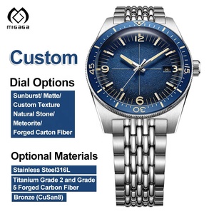 Orologio da <span class=keywords><strong>Uomo</strong></span> Migaga di Alta Qualità di Fabbrica in <span class=keywords><strong>Acciaio</strong></span> Inossidabile 904L Orologio da Sub con Movimento Completamente Automatico Impermeabile e Luminoso - Product Image 1