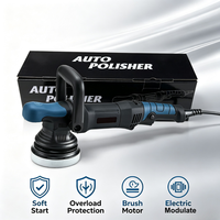 Polisseuse de voiture professionnelle à double action 850W, 5 pouces, 2500-5800 tr/min, vitesse variable, démarrage progressif, protection contre les surcharges, 110-240V pour voiture