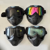 Masque de protection tactique anti-buée intégral pour CS Harley Moto Protection contre le vent et le sable Lunettes de protection visage