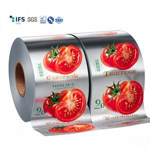 Sachet en rouleau de film plastique souple laminé avec logo personnalisable pour l'emballage de collations alimentaires, de bonbons et de chocolat - Product Image 1