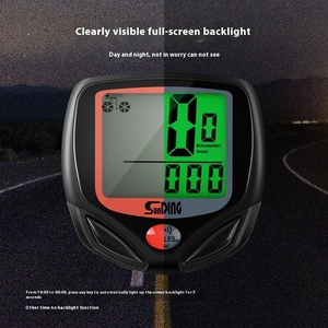 Bicicleta Acessórios Velocímetro sem fio Luminous Código <span class=keywords><strong>Sensor</strong></span> Velocímetro para Mountain Riding Road Bike Quilometragem - Product Image 2