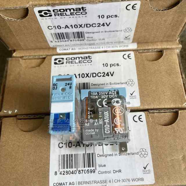 C10-a10x Dc24v Brand New Genuine /releco Relay 5-pin 10a 24vdc in Stock 1042426362152 New Original Industrial Automation