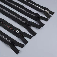 Fermetures éclair en résine écologiques à extrémités ouvertes LYH, vente en gros d'usine, avec dents personnalisées pour vêtements, sacs et chaussures imperméables