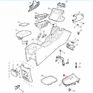 OE Number 30032408แผงคอนโซลกลางรถยนต์ของแท้10ชิ้นพลาสติก Saic มอเตอร์ Mg6 <span class=keywords><strong>2020</strong></span> - Product Image 2