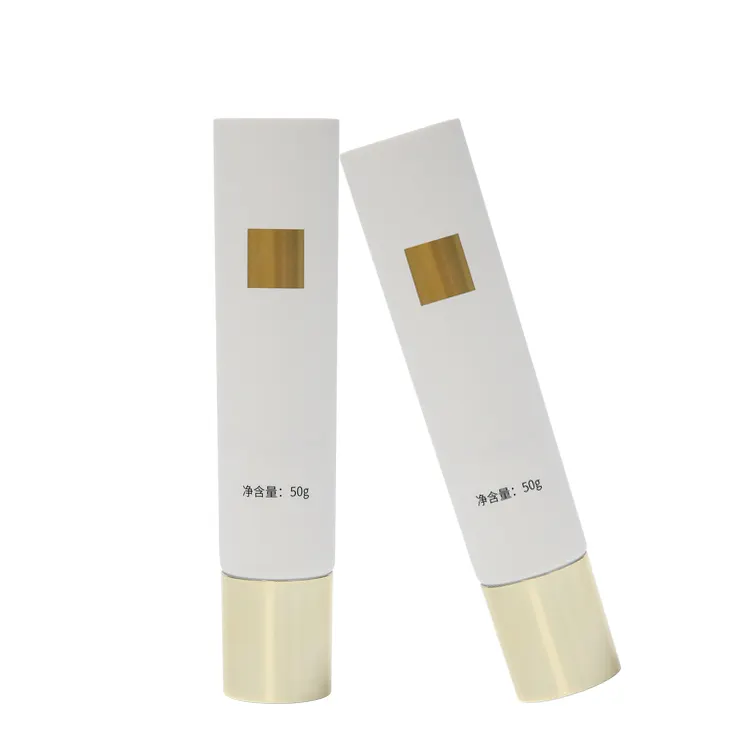 Plastic Cosmetic Packaging Lotion Facial BB Cream Custom PP PE 30ml 50ml 120ml Empty White Clear Aluminium Soft Squeeze Tube