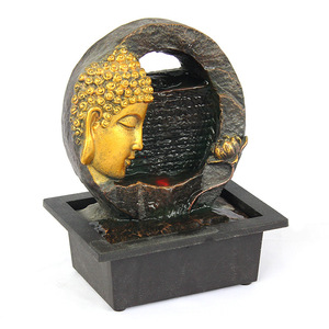 Chunshan Handicrafts Zen <b>Buddha</b> <b>Water</b> <b>Fountain</b> Round Electric With Backlight Indoor Decorative <b>Water</b> Feature - Product Image 2