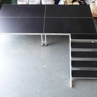 Scène de danse Litedeck 8x4 pieds, structure de treillis en aluminium, plancher de scène réglable pour concerts musicaux, scène d'événements en plein air