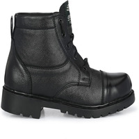 Bottes en cuir pour hommes, à lacets, chaussures d'extérieur élégantes, semelle antidérapante, doublure intérieure douce et rembourrée, bottes confortables et durables