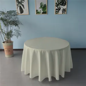 Table Cloth 120 Round 120 Inch Polyester Round Custom White Party Wedding Tablecloth Table Cloths For Events