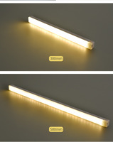 Lampu Sensor LED Ledfora Modern Putih ABS+PC USB Isi Ulang Ramah Lingkungan Pemasangan Mudah Mati Otomatis 20 Detik untuk Kabinet
