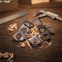 Lame de coupe hélicoïdale en carbure indexable pour usinage industriel, 15*15*2.5, accessoire d'outil de tournage carré pour le travail du bois en acier