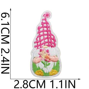 Patchs thermocollants brodés mignons à motifs de fleurs printanières, oiseaux, abeilles, parapluies, papillons, maisons et lapins pour la décoration de vêtements et de sacs - Product Image 4