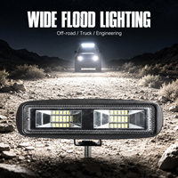 Projecteur de travail LED 6,3 pouces 48W 1920LM 6000K à faisceau large, étanche IP67, 9-60V DC pour camion, tout-terrain, chariot élévateur, tracteur